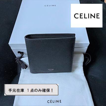 手元在庫確保★CELINE★希少メンズモデル★二つ折り財布★ロゴ